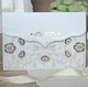 Floral theme laser cut wedding invitation cards with hot foil